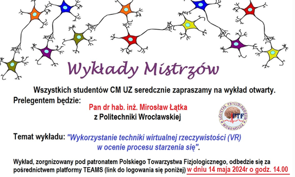 Spotkanie naukowe: Wykorzystanie techniki wirtualnej rzeczywistości (VR) w ocenie procesu starzenia się (14.05.2024)