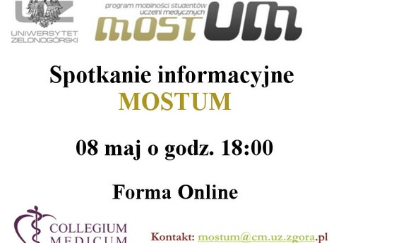 MOSTUM - Spotkanie informacyjne dla studentów