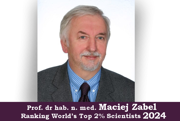 Prof. Maciej Zabel na liście Ranking World’s Top 2% Scientists 2024