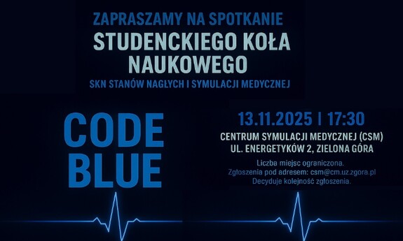 Spotkanie studenckie „CODE BLUE”